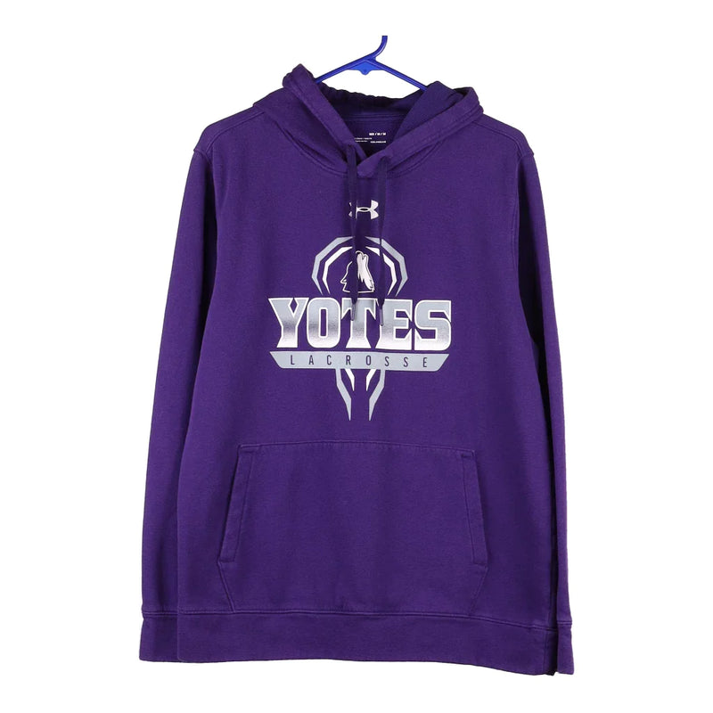 Vintage purple Yotes Lacrosse Under Armour Hoodie - mens medium