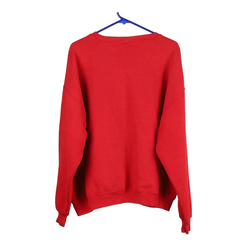 Vintage red Russell Athletic Sweatshirt - mens x-large