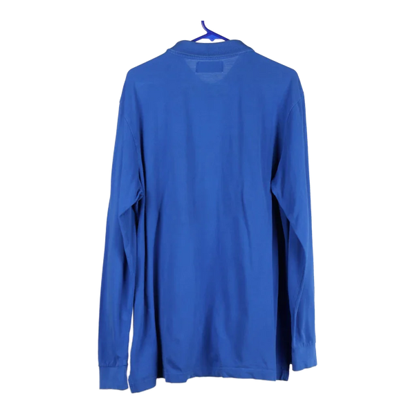 Kappa Long Sleeve Polo Shirt - XL Blue Cotton