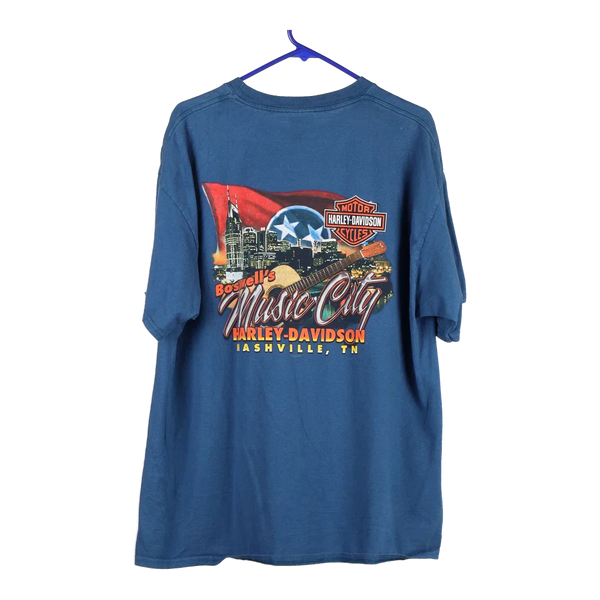 Vintageblue Boswell's Music City, Nashville, TN. Harley Davidson T-Shirt - mens x-large