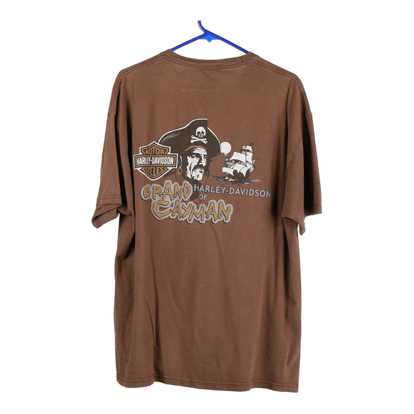 Vintagebrown Grand Cayman Harley Davidson T-Shirt - mens x-large