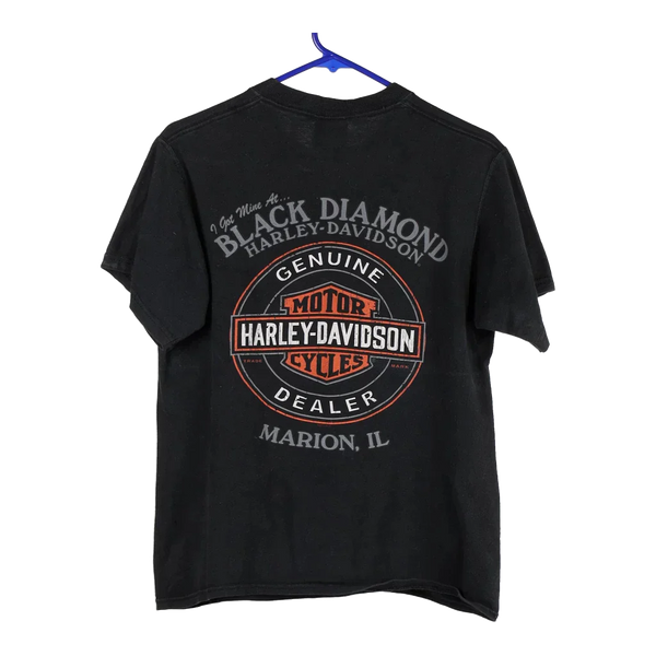 Vintageblack Black Diamond, Marion, IL Harley Davidson T-Shirt - womens small