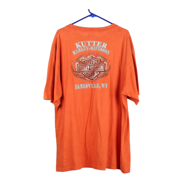 Vintageorange Kutter, Jakesville, WI. Harley Davidson T-Shirt - mens xx-large