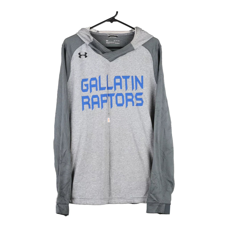 Vintage grey Gallatin Raptors Under Armour Hoodie - mens x-large