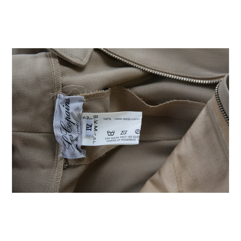 Les Copains Trousers - 30W UK 12 Beige Wool