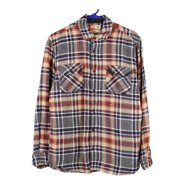 Vintagemulticoloured Ruff Hewn Flannel Shirt - mens small