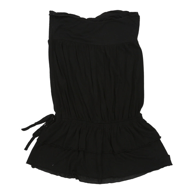 Vintage Intimissimi Strapless Dress - Large Black Cotton