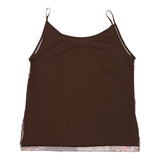 Vintage Unbranded Cami Top - XL Brown Polyester