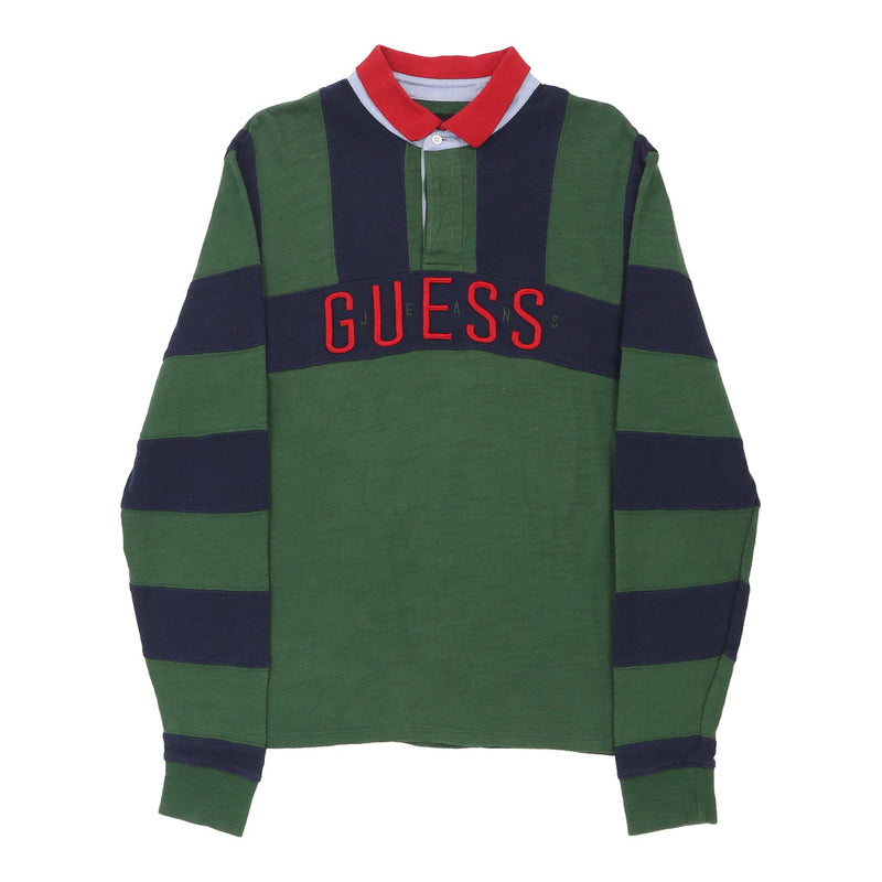 Vintage green Guess Rugby Shirt - mens small