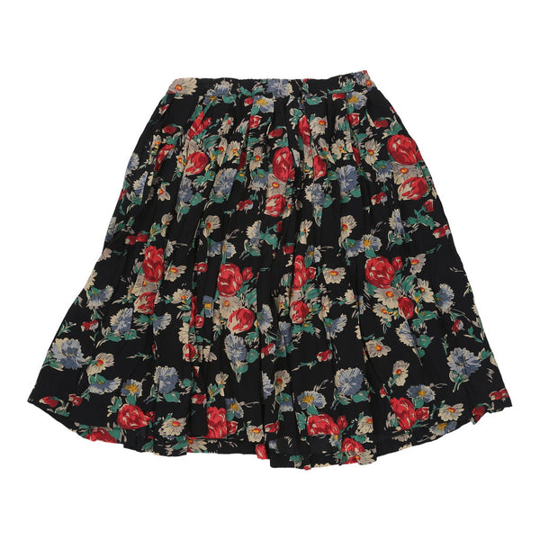 Vintage Unbranded Skirt - 30W UK 10 Black Viscose