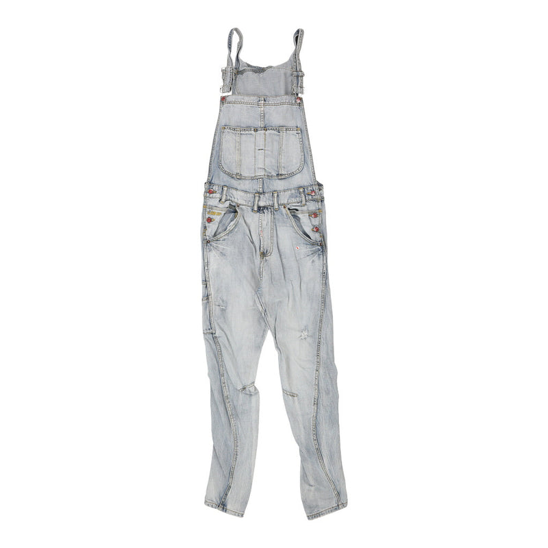 Lawley Dungarees - 34W UK 16 Blue Cotton Blend