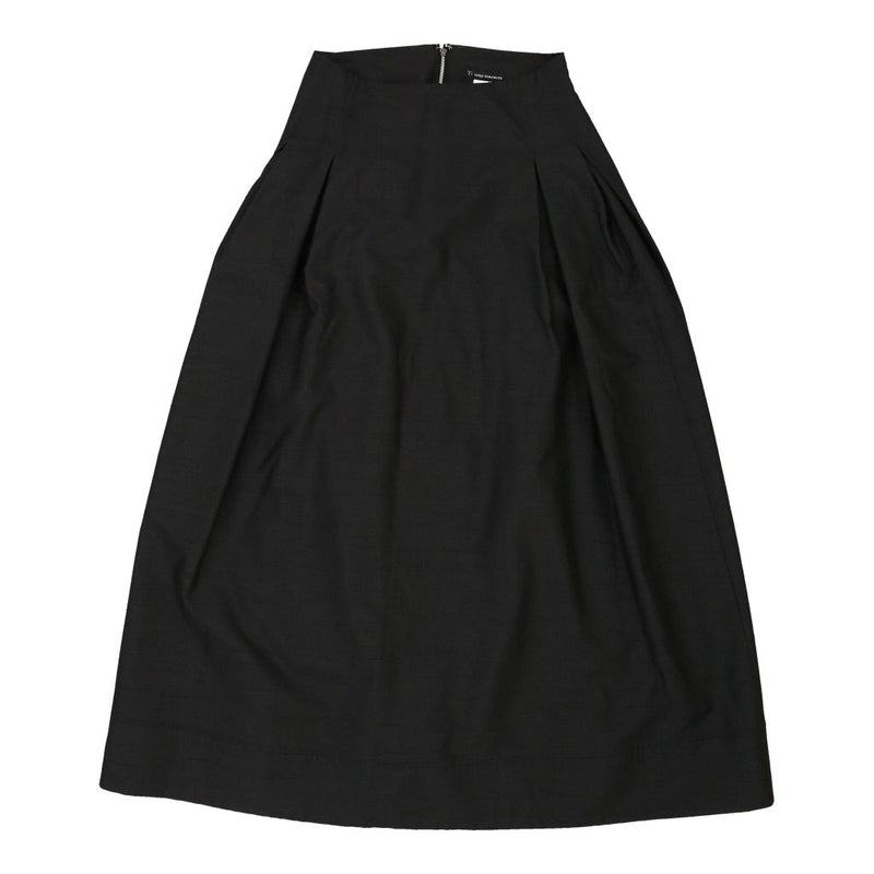 Yohji Yamamoto Maxi Skirt - 27W UK 8 Black Polyester