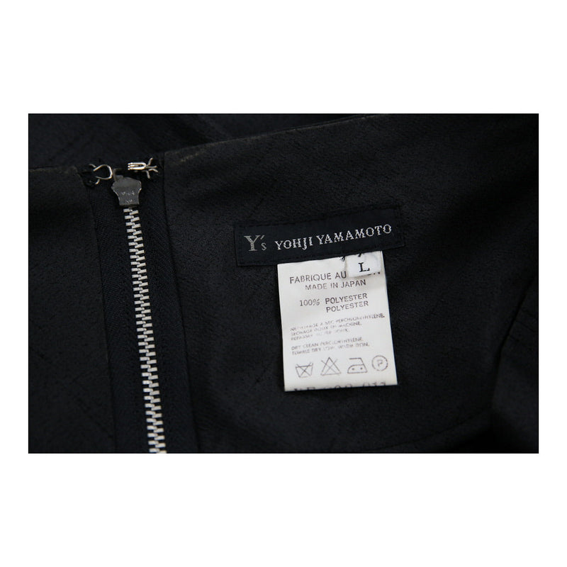 Yohji Yamamoto Maxi Skirt - 27W UK 8 Black Polyester