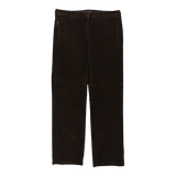 Armani Jeans Cord Trousers - 34W UK 12 Brown Cotton