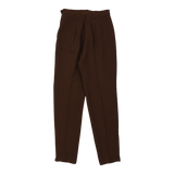 Cheap & Chic Moschino Trousers - 28W UK 8 Brown Cotton