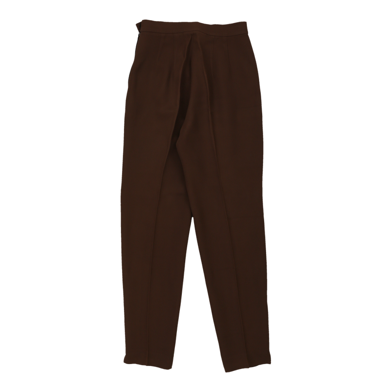 Cheap & Chic Moschino Trousers - 28W UK 8 Brown Cotton