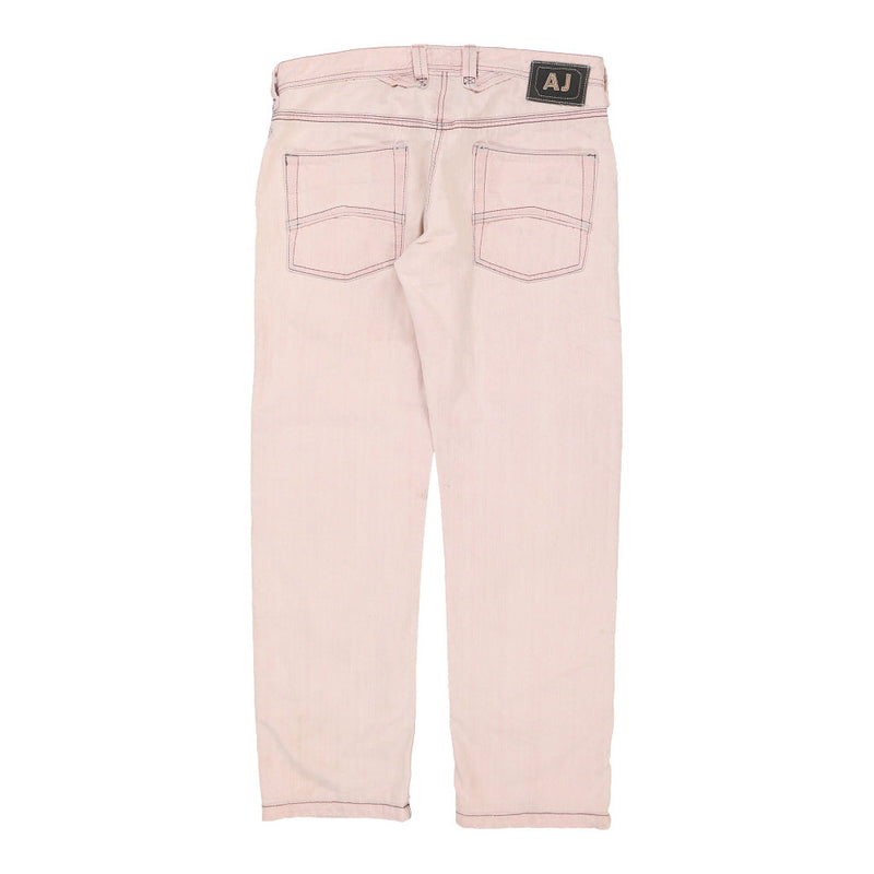 Armani Jeans Jeans - 36W 32L Pink Cotton