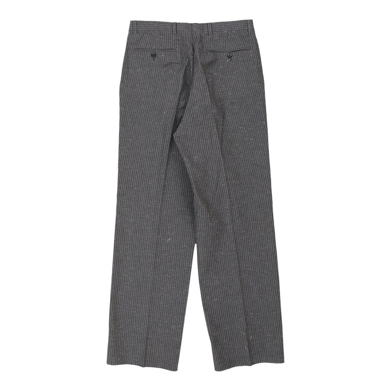 Valentino Pinstripe Trousers - 30W 31L Grey Wool