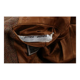 Christian Dior Checked Blazer - Large Brown Virgin Wool