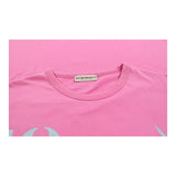 Emporio Armani Graphic T-Shirt - Small Pink Cotton