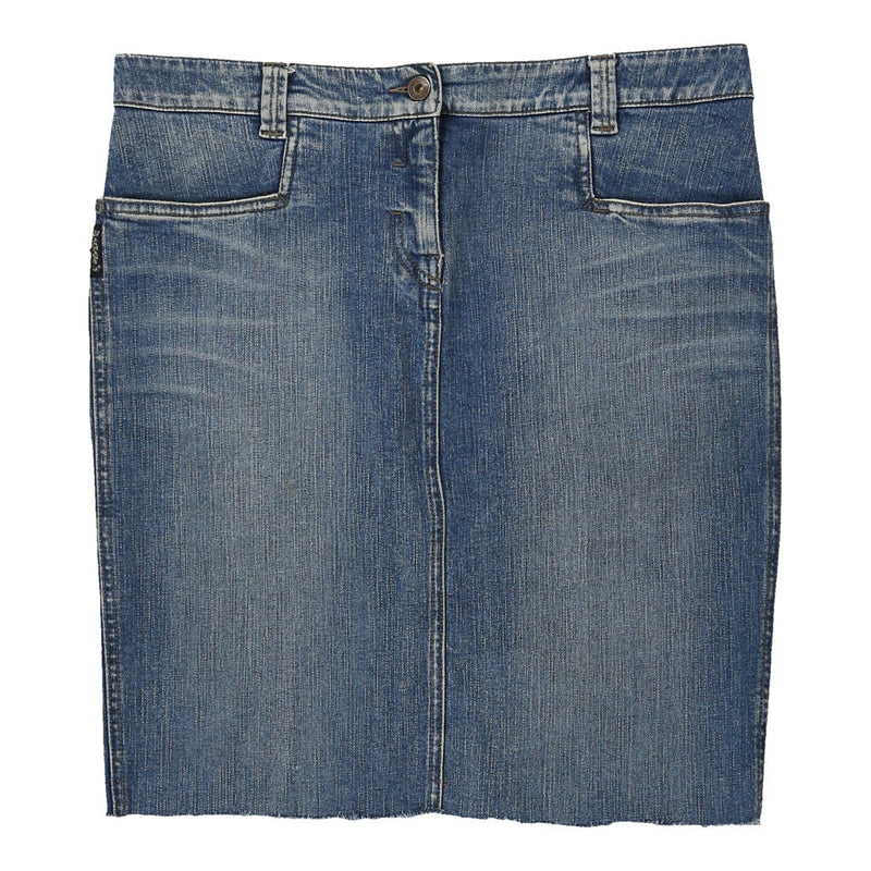 Comfort Fit Armani Jeans Mini Denim Skirt - 35W UK 16 Blue Cotton