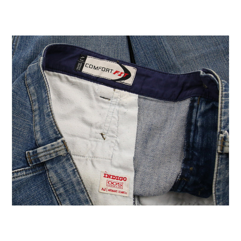 Comfort Fit Armani Jeans Mini Denim Skirt - 35W UK 16 Blue Cotton