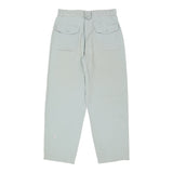 Vintage Mash Trousers - 32W UK 12 Grey Cotton