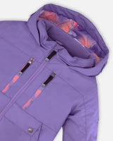 Teknik Two Piece Snowsuit Lavender With Unicorns In The Clouds Print - F10L811_009