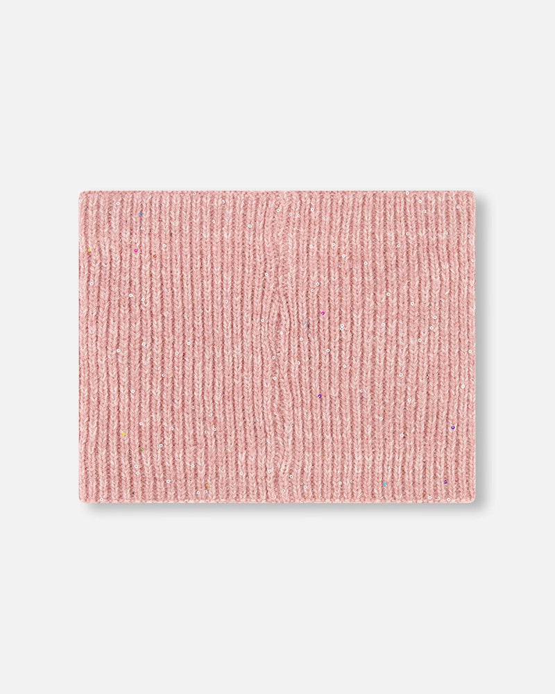Knit Neckwarmer Powder Pink Winter Accessories Deux par Deux