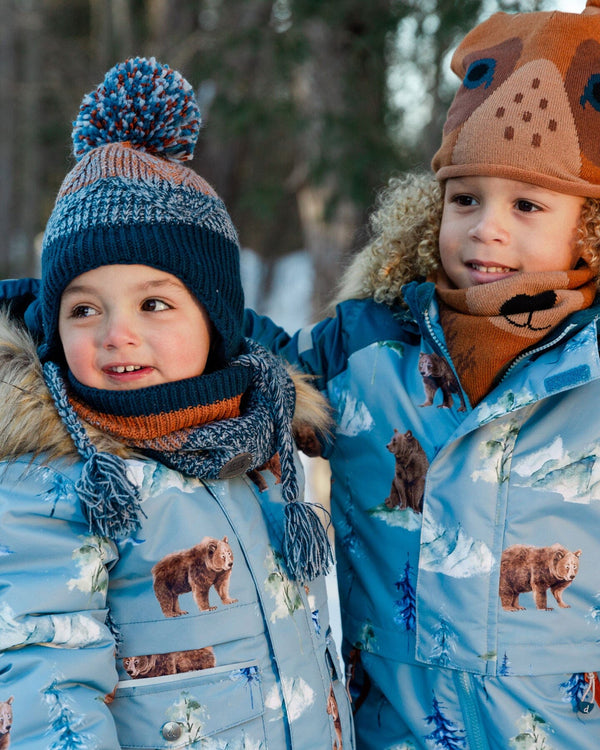 Knit Hat Bear Face Winter Accessories Deux par Deux