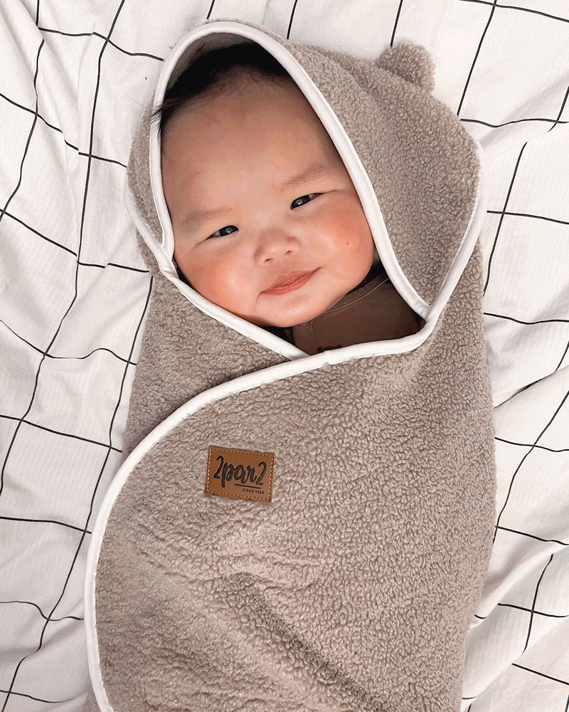 Baby Cocoon Brown Blanket For Car Seat and Stroller
