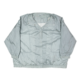 Vintage HABAND Shell Jacket Silver Nylon 80s Womens 4XL