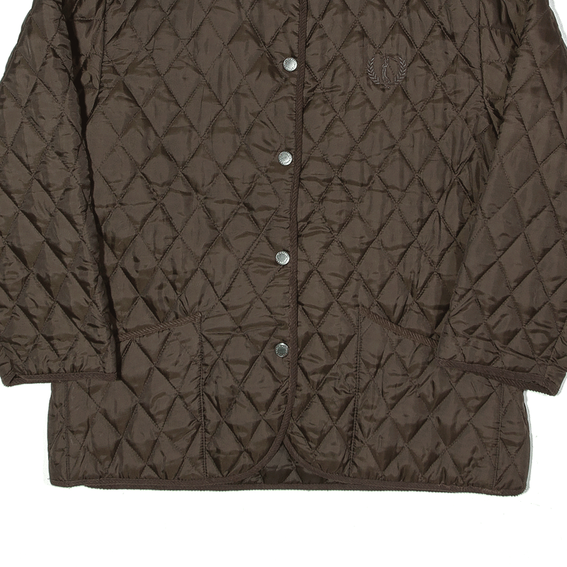 BRUGI Quilted Jacket Brown Nylon Womens XL