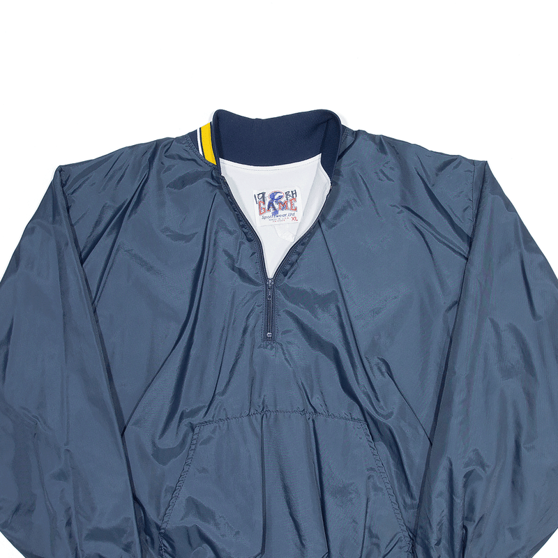 GAME San Diego Mesa Softball Blue 90s USA Nylon Pullover Jacket Mens XL