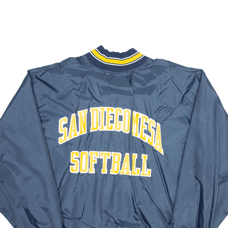 GAME San Diego Mesa Softball Blue 90s USA Nylon Pullover Jacket Mens XL
