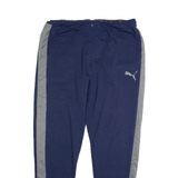 PUMA Track Pants Blue Regular Straight Mens L W23 L29