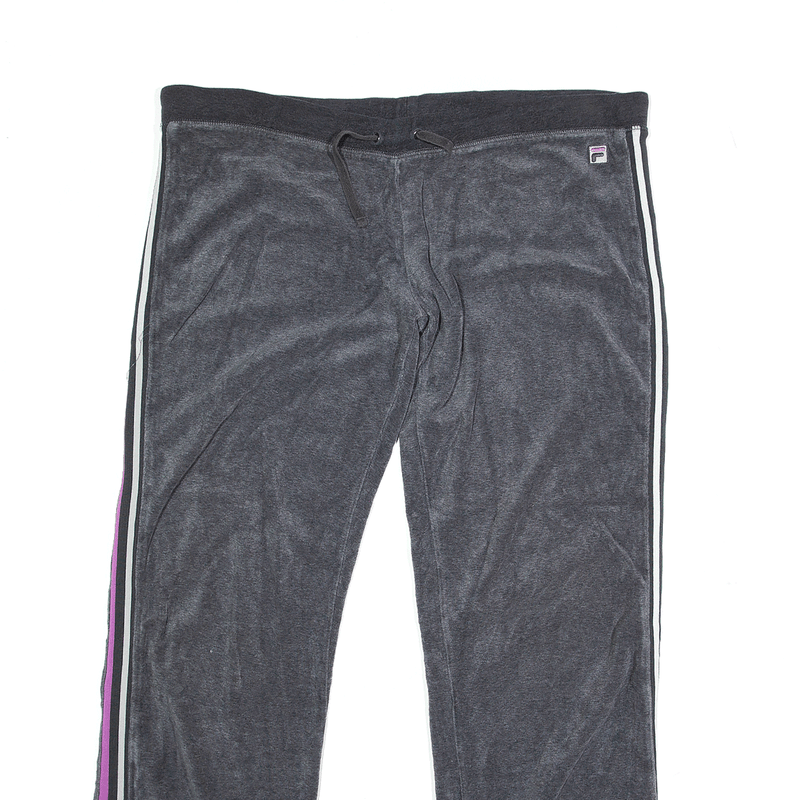 FILA Velvet Joggers Grey Regular Straight Womens L W38 L30