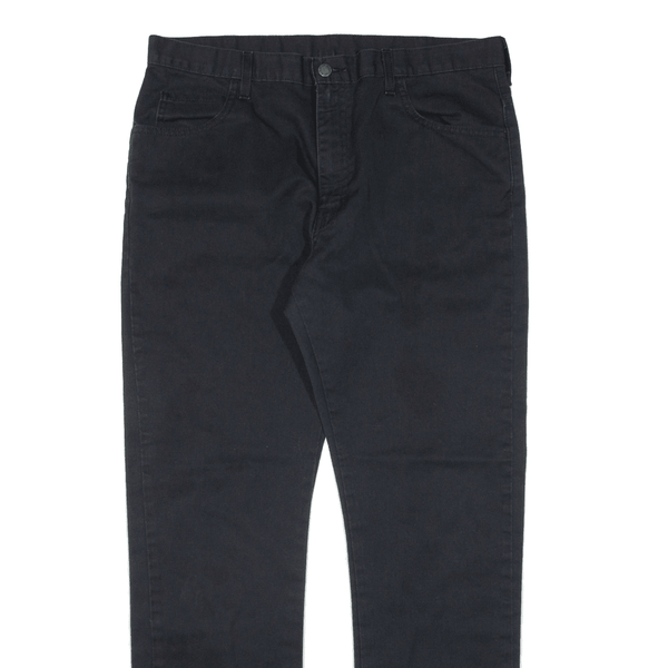 DICKIES Workwear Trousers Black Slim Straight Mens W36 L32