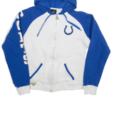 NFL REEBOK Indianapolis Colts USA Hoodie Blue Full Zip Womens M