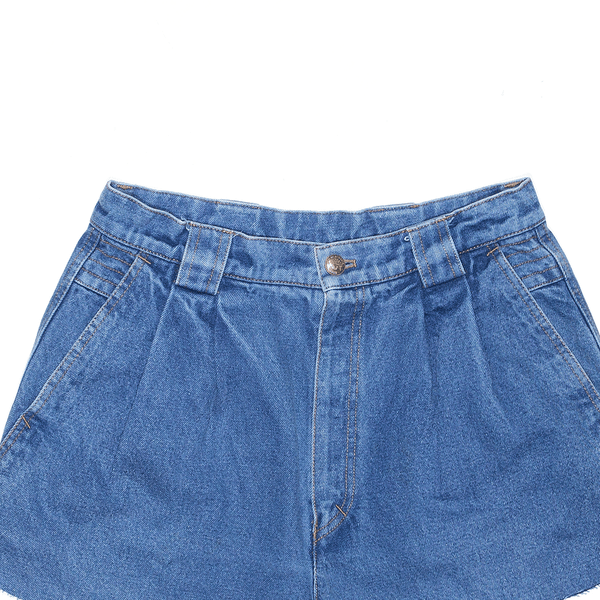 Denim Blue 90s Relaxed Cut-Off Shorts Womens S W30