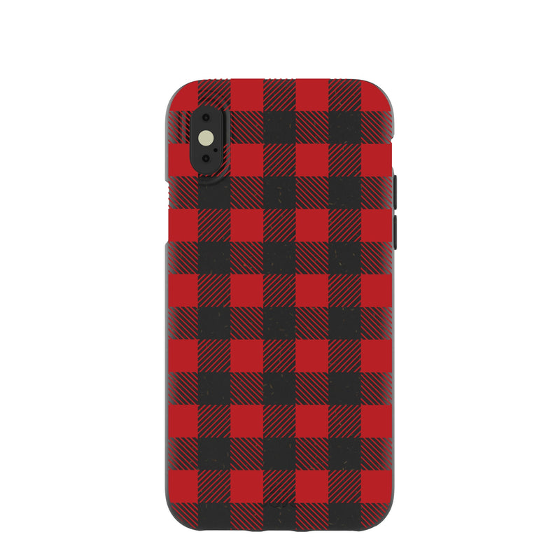 Black Flannel iPhone X Case