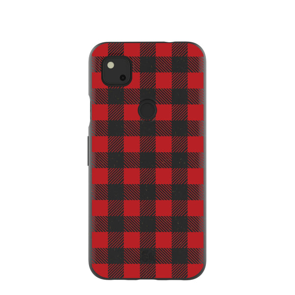 Black Flannel Google Pixel 4a Case