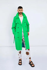 Forna Trench Coat in Green