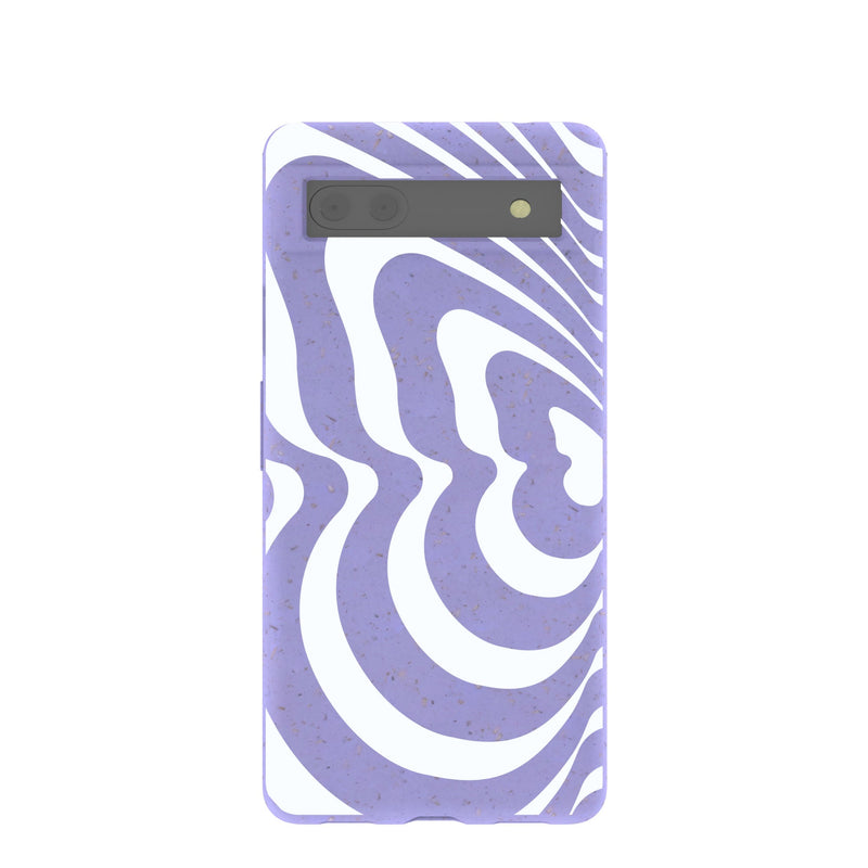 Lavender Flutter Left Google Pixel 6a Case
