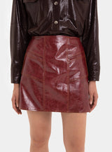 LAAGAM - FRANKIE FAUX LEATHER SKIRT