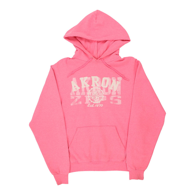 Vintage Akron Zips Champion Hoodie - Small Pink Cotton - Thrifted.com