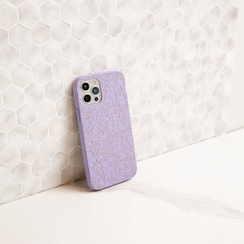 Lavender Flowerbed Samsung Galaxy S20 Case