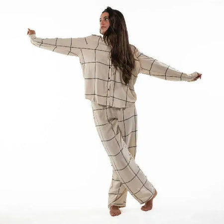 Eos Oversized Checked Viscose Shirt