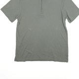 CALVIN KLEIN Polo Shirt Grey Short Sleeve Mens M