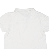 ADIDAS Polo Shirt White Short Sleeve Boys M